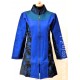 Vlněný kabát - modrý