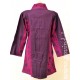 Vlněný kabát - fialový