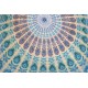 Povlak na polštář, 40x40 cm, modrá mandala