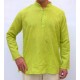 Pánská bavlněná košile, světle zelená, vel.M,L,XL