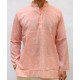 Pánská bavlněná košile, lososová, vel.M,L,XL