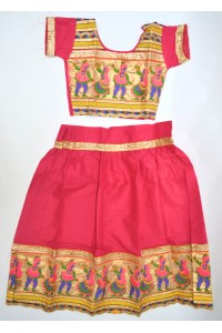 Veselé, holčičí polosárí Gujarat, magenta vel.24