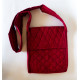 Parikramka - taška pro poutníky , červená - 29,5 x 27 cm