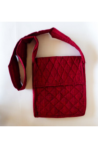 Parikramka - taška pro poutníky , červená - 29 x 25 cm