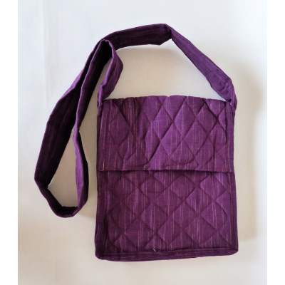 Parikramka - taška pro poutníky , fialová - 29 x 25 cm