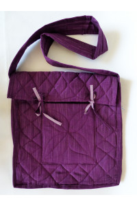 Parikramka - taška pro poutníky , fialová - 38 x 35 cm