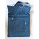 Parikramka - taška pro poutníky , kovová modrá - 38 x 35 cm