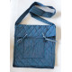 Parikramka - taška pro poutníky , kovová modrá - 38 x 35 cm