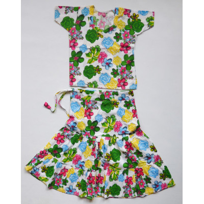 Veselý květinový set sukně s kurtičkou, vel.16, 20, 24