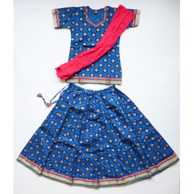 Krásný jihoindický set sukně s kurtičkou, vel. 28