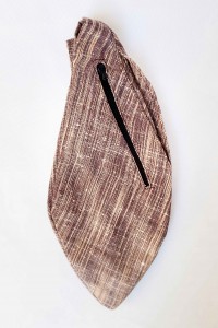 Pánský japa pytlík s kapsičkou, khadi hnědý.