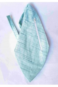 Pánský japa pytlík s kapsičkou, khadi světle modrý.