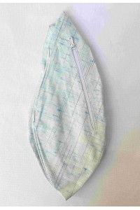 Pánský japa pytlík s kapsičkou, světle modrý, žíhaný