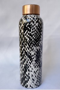 Měděná láhev na vodu - design Had
