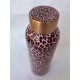 Měděná láhev na vodu - design Leopard růžová