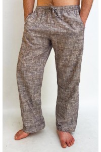 Pánské kalhoty, hnědo-modré L-XXL