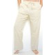 Bavlněné pánské kalhoty naturální barvy, vel. M, L, XL, XXL
