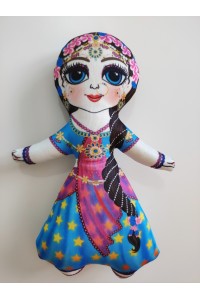 Textilní panenky - Rádha 19 cm
