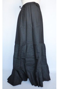 Bavlněná spodnička černá, 5 m látky, vel. M,L