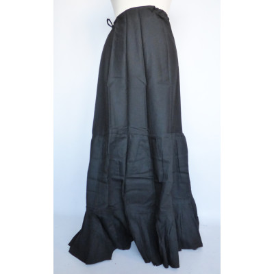 Bavlněná spodnička černá, 4,5 metru látky