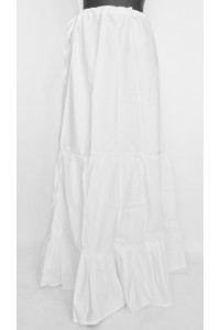 Bavlněná spodnička bílá, 4,5 m látky, vel. L,XL