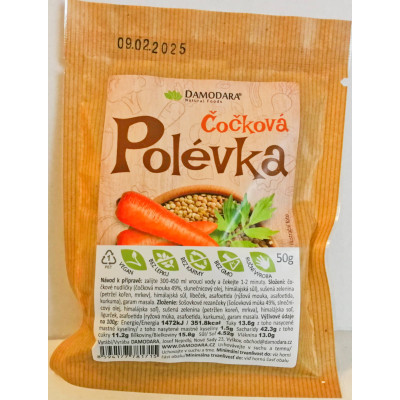 Čočková instantní polévka do hrnku 50gr